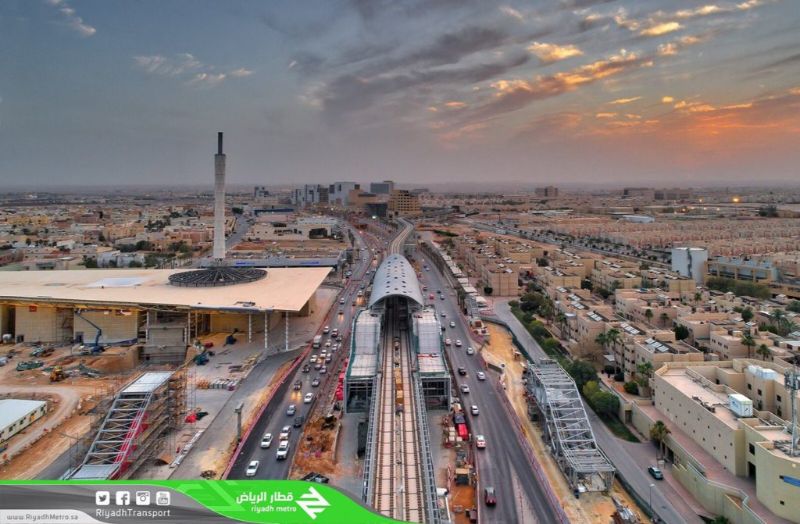 “بالصور” نسبة الإنجاز في مشروع قطار الرياض تصل إلى 82%