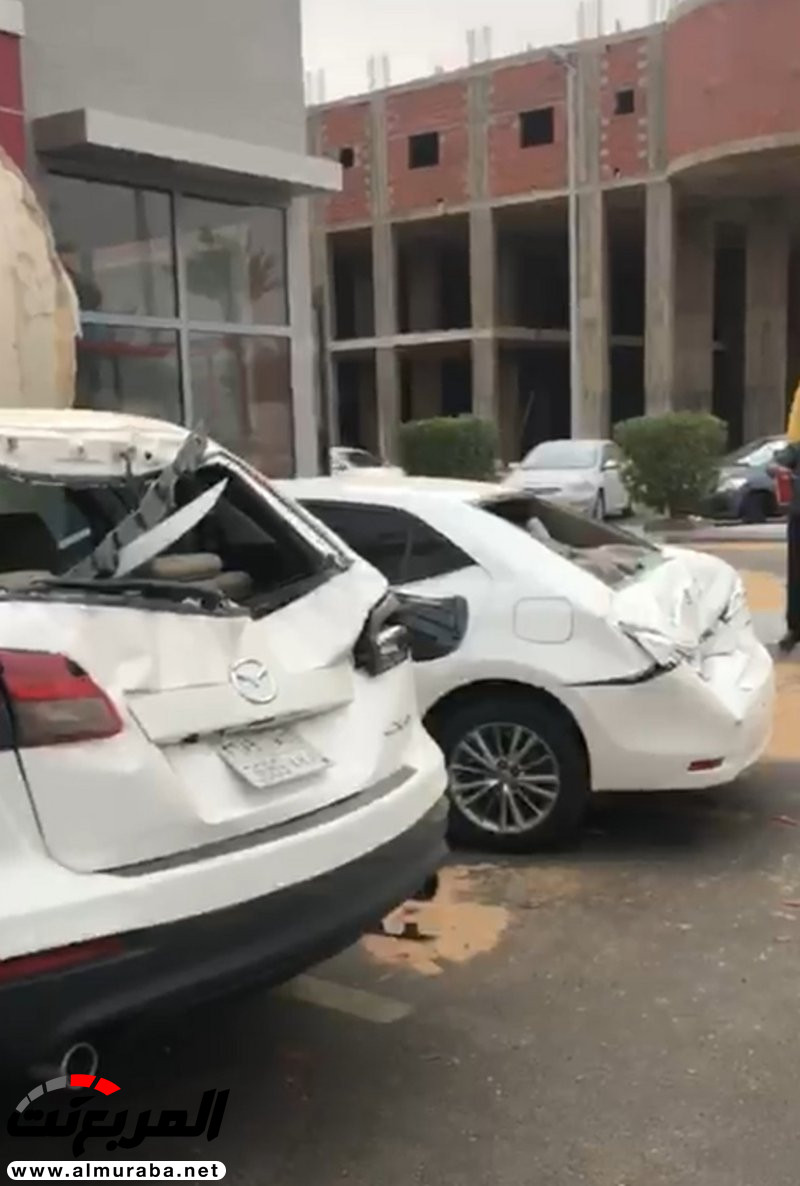 15 سيارة متضررة حصيلة الرياح الشديدة بعدة أحياء بمحافظة ينبع 2