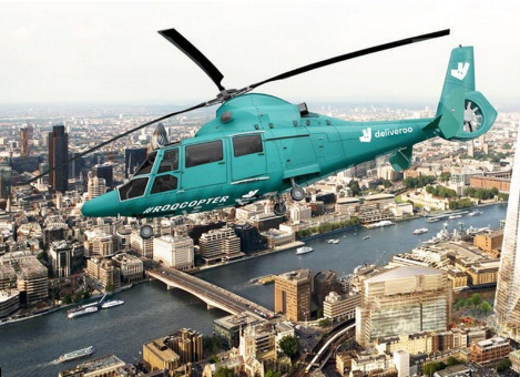 “بالصور” أول مطعم على متن طائرة هليكوبتر في العالم