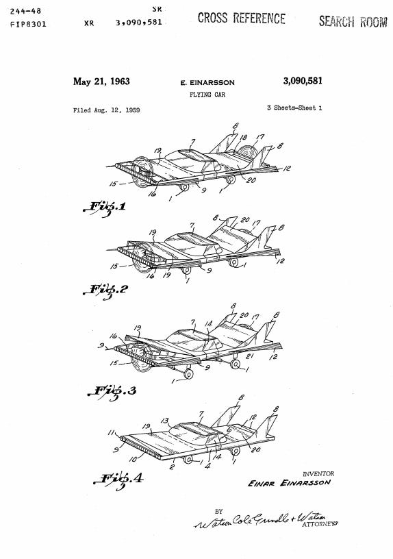 "بالصور" رحلة تطور تصاميم السيارات الطائرة على مدار 100 عام 6