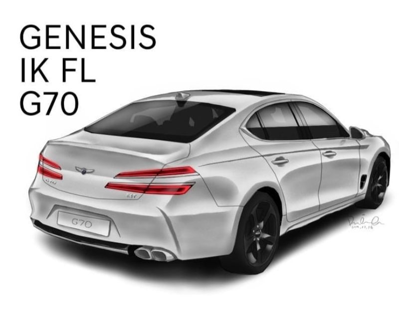 جينيسيس G70 فيس ليفت 2021 تظهر في تصميم تخيلي 10