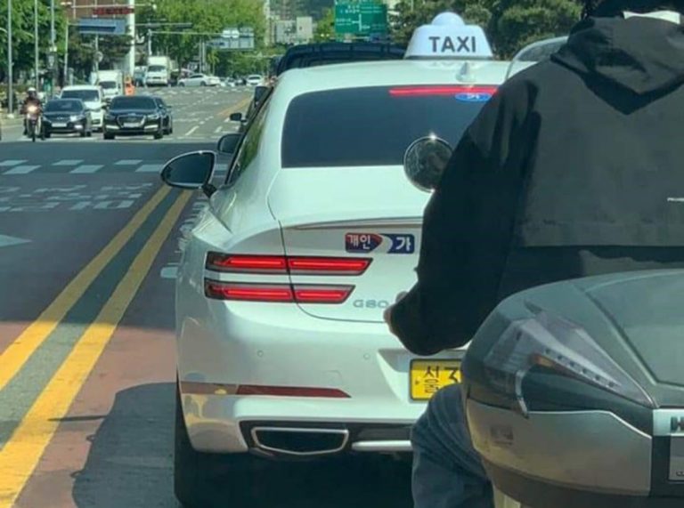 جينيسيس G80 2021 تظهر كسيارة أجرة في كوريا الجنوبية 6