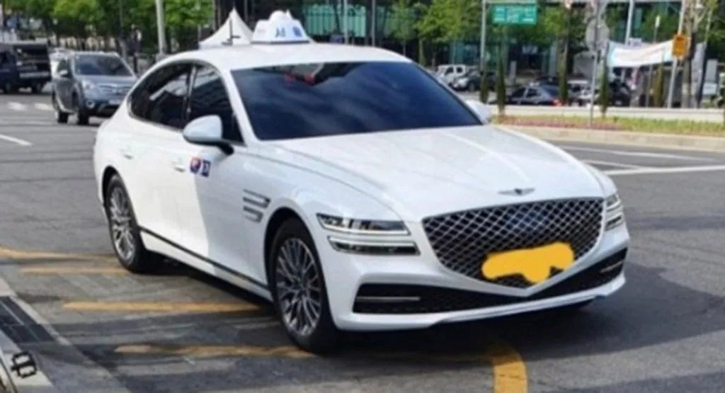 جينيسيس G80 2021 تظهر كسيارة أجرة في كوريا الجنوبية