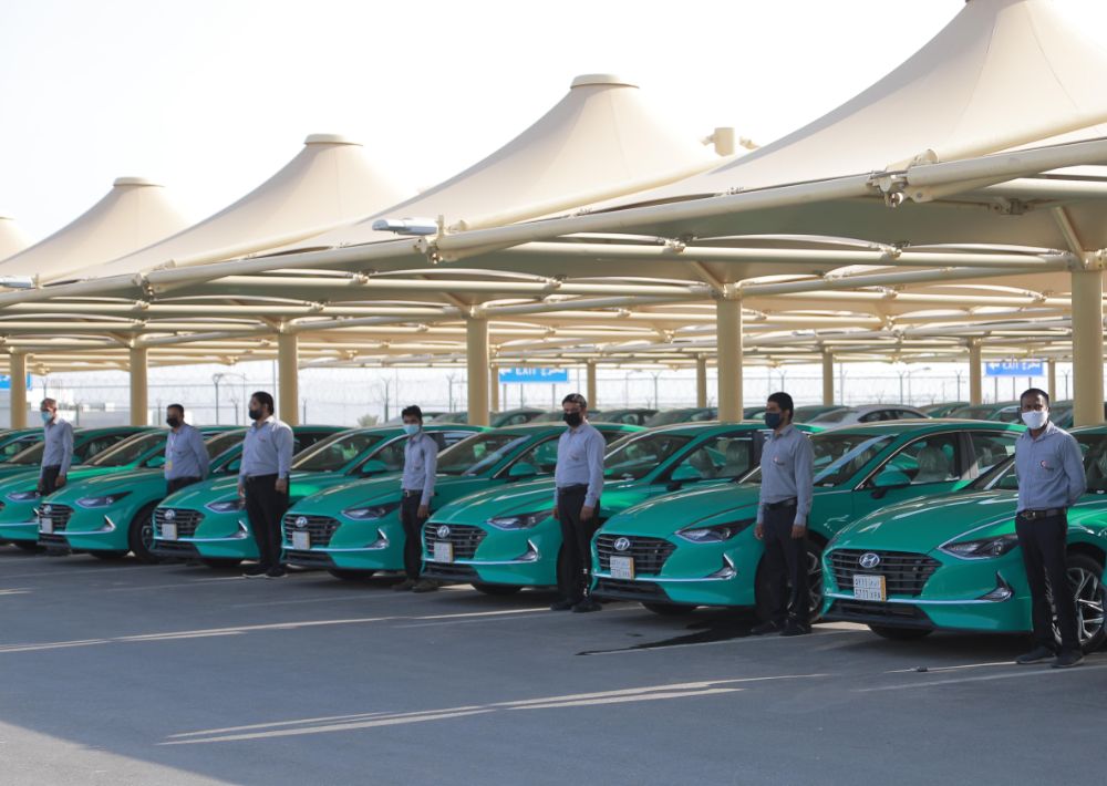 شركة الصفوة تطلق التاكسي الأخضر في جدة بمطار الملك عبد العزيز بالتعاون مع المجدوعي هيونداي 1