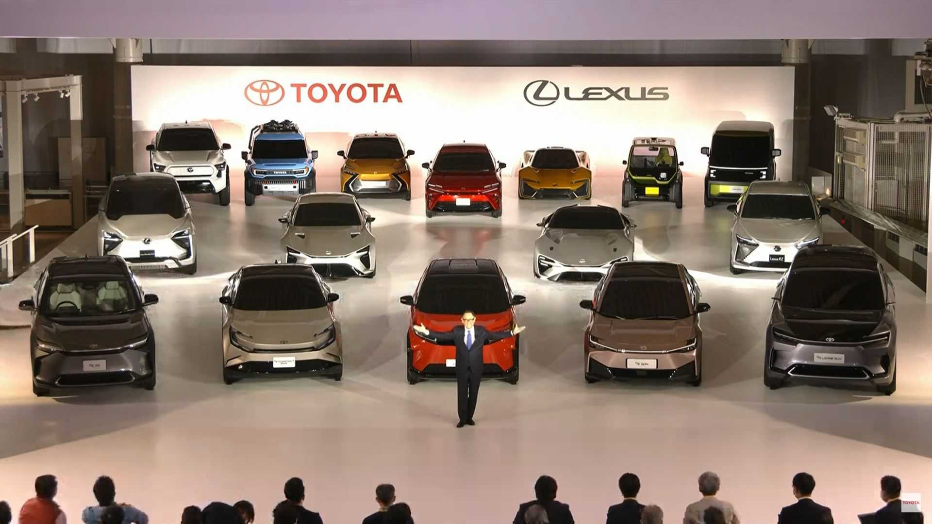تويوتا تكشف عن 16 سيارة كهربائية جديدة SUV وسيدان وبيك أب! 2