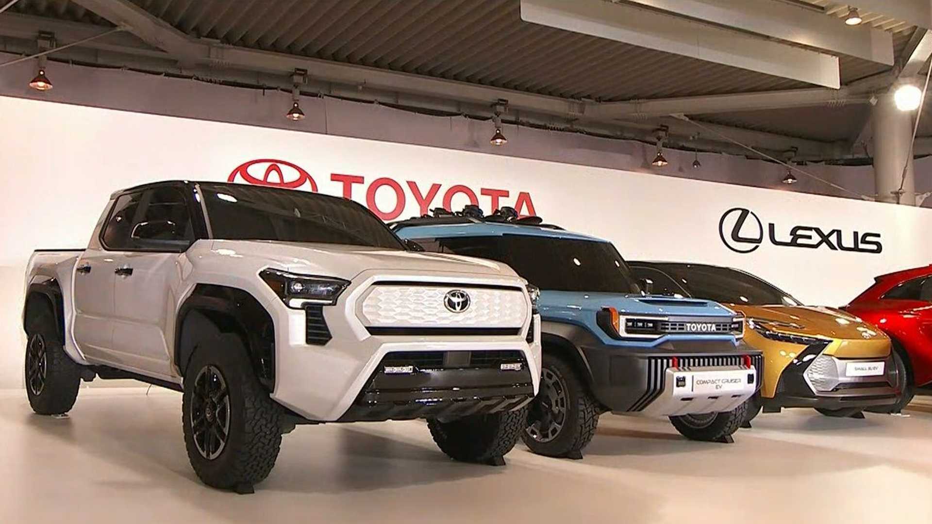 تويوتا تكشف عن 16 سيارة كهربائية جديدة SUV وسيدان وبيك أب! 11