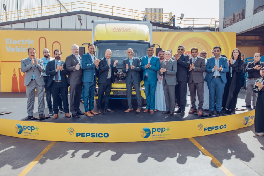 بيبسيكو تتعاون مع الشركة الوطنية لحلول النقل "NTSC" التابعة لبترومين لإطلاق وتجربة أول شاحنة نقل كهربائية في المملكة العربية السعودية 3