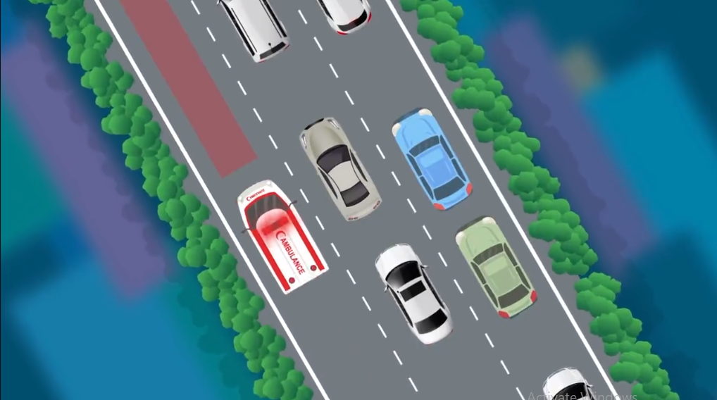 "الهلال الأحمر" يوضح الطريقة الصحيحة لإفساح الطريق لمركبات الإسعاف 5