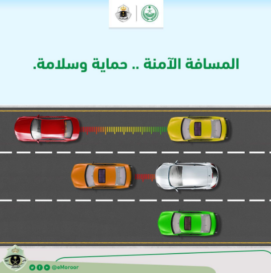 "أمن الطرق" يكشف غرامة عدم ترك السائق مسافة كافية 9