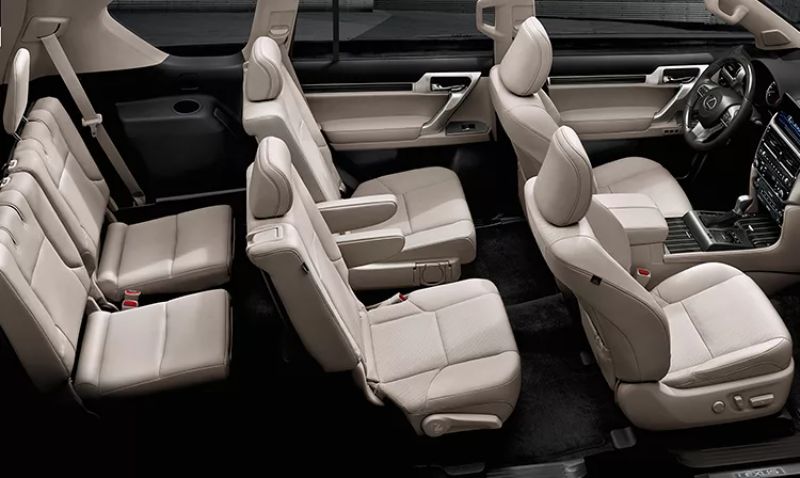 سعر سياره لكزس 2023 لـ طراز GX المقاعد
