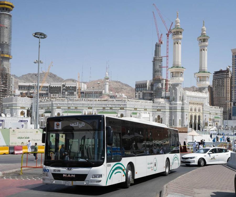 “حافلات مكة” تحقق مليون ونصف رحلة في الفترة التجريبية 3