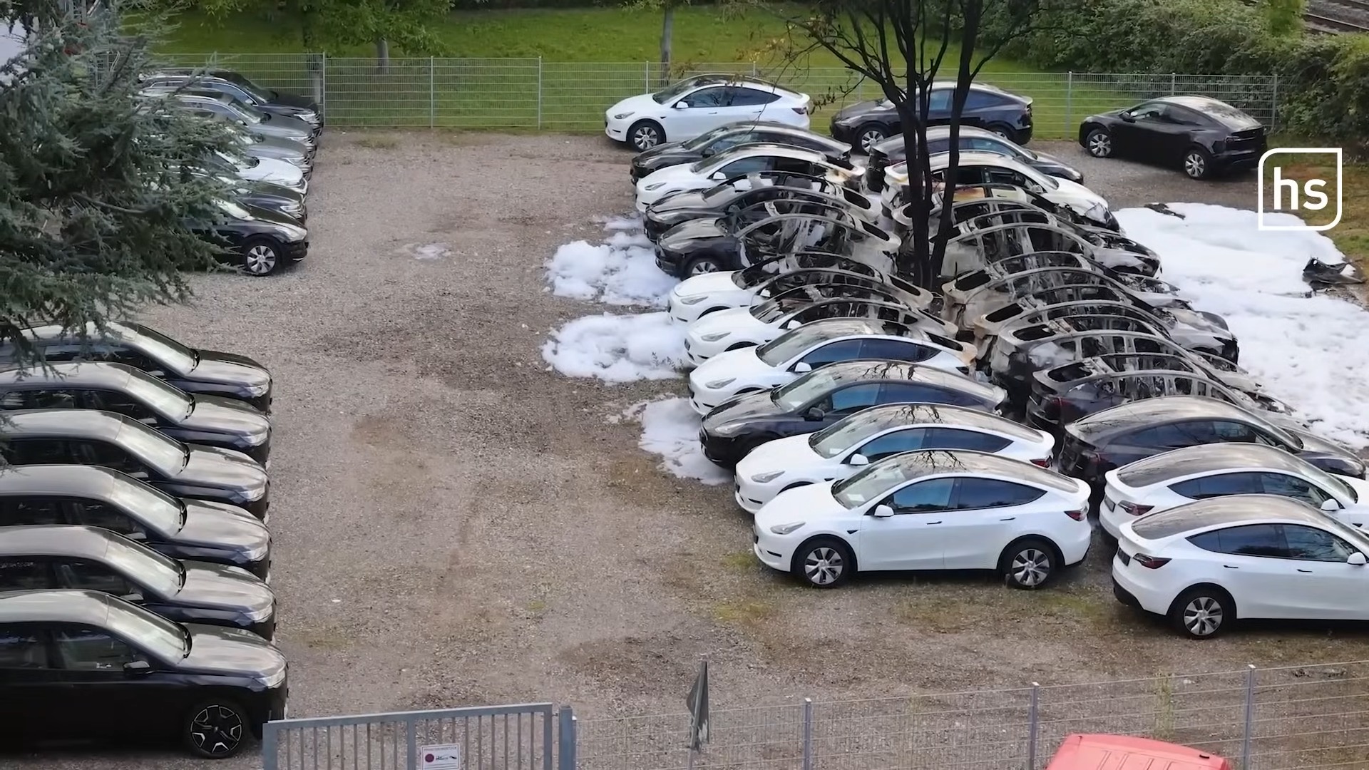 اشتعال 10 سيارات تيسلا موديل Y في ألمانيا من مجموعة مقاومة مجهولة الهوية 1
