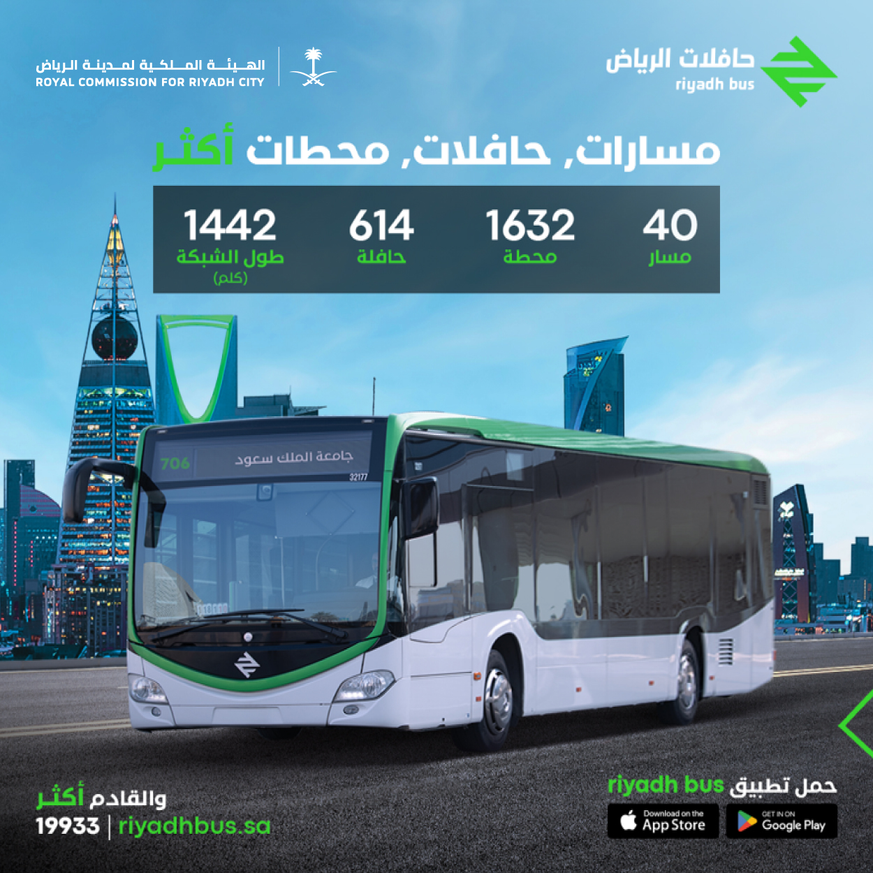 "الهيئة الملكية" تعلن بدء المرحلة الرابعة من خدمة "حافلات الرياض" 3