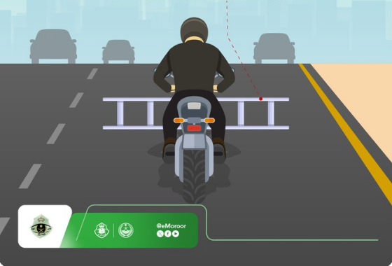"المرور": 300 ريال غرامة تعلق سائق الدراجة النارية أو العادية بأي مركبة 9