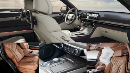 سيارة جينيسيس 2024 من الداخل وتجهيزات الفخامة والترفيه