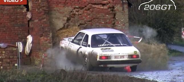 "بالفيديو" حادث أصطدام سيارة اوبل بحائط فى سباق سيارات رالى بلجيكا 1