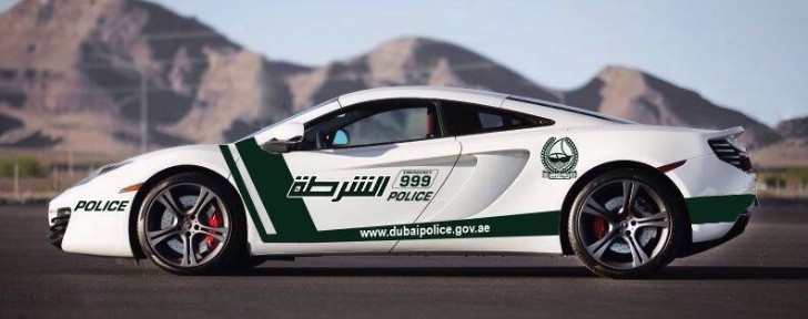 “بالصور” شرطة دبي تضيف ماكلارين 12C لسيارتهم السريعة McLaren 12C