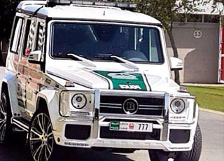 "بالصور" شرطة دبي تستخدم تضيف مرسيدس جي 65 الى اسطولها بتعديل برابوس G65 AMG 1