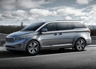 كيا 2014 ميني فان سيدونا "كرنفال" بشكلها الجديدة كلياً بالتحديثات والتطويرات Kia Sedona Minivan 6