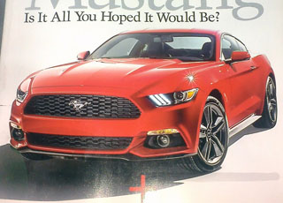 اول صور فورد موستنج 2015 الجديدة كلياً تظهر على إحدى المجلات Ford Mustang