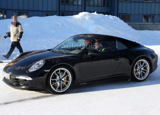 بورش 911 تارجا 2015 تستعد للظهور في معرض ديترويت للسيارات Porsche 991 Targa