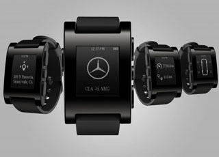 مرسيدس وبيبل تكنولوجي يتعاونان في انتاج "ساعة مرسيدس" تربط سياراتها بها Mercedes Watch 3