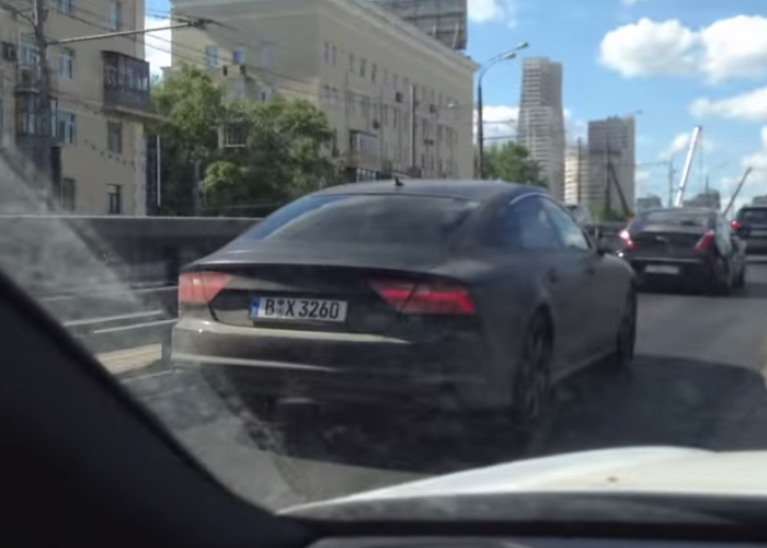 فيديو تجسسي للطراز القادم من اودي ايه سفن 2015 فاسيليفتيد المكشوفة Audi A7